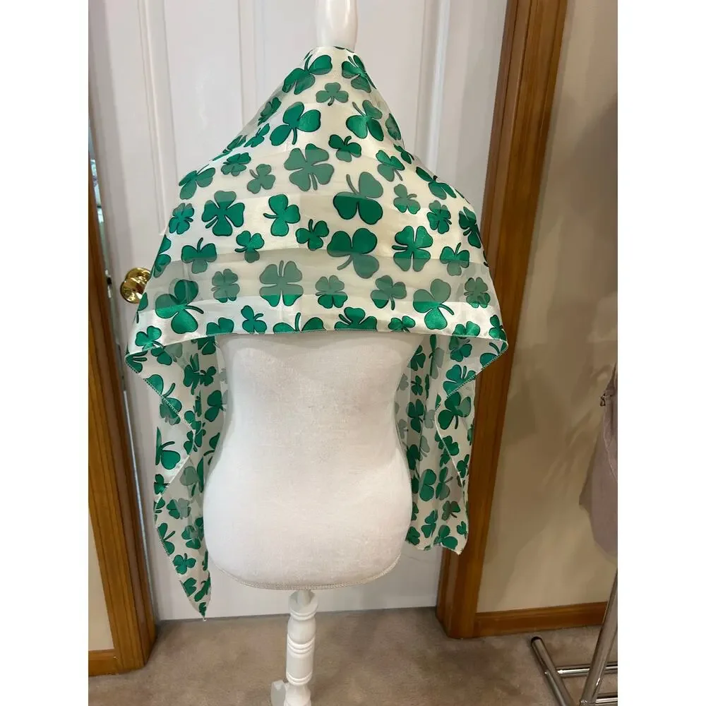 Scarf clover/shamrock faith hope love and luck symbols
